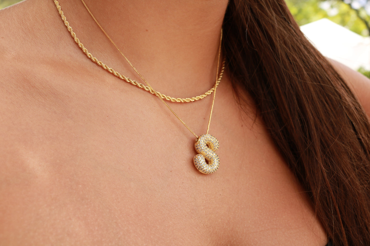 The Pavë Bubble Necklace