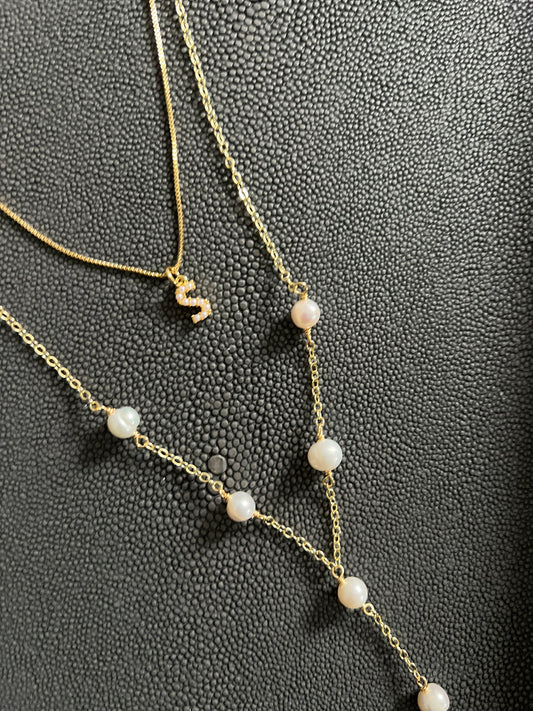 Mini Pearl Personalized Necklace